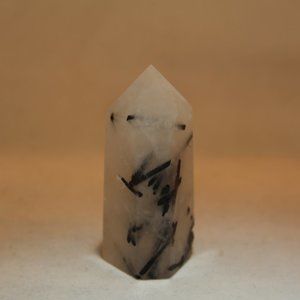 Tourmalinated Quartz Point #90